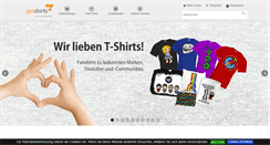 Desktop Screenshot of getshirts.de